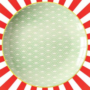 Assiette Décorative Japonaise – Seigaiha Tasū