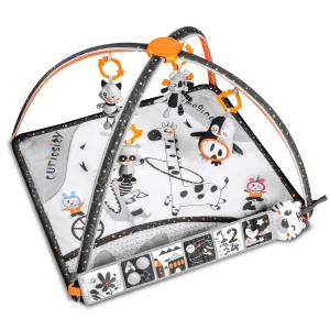 Tapis d’éveil bébé noir et blanc à contraste élevé avec arche – TM262
