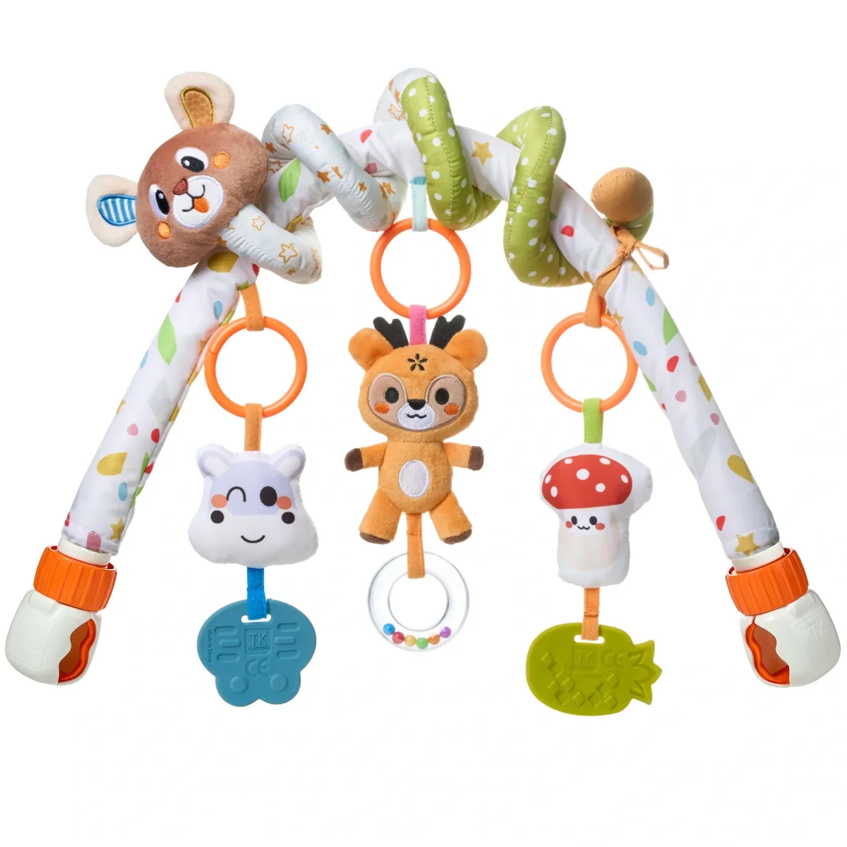 Spirale d’activités bébé avec arche poussette – L’Ours