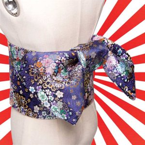 Ceinture Obi Bleu