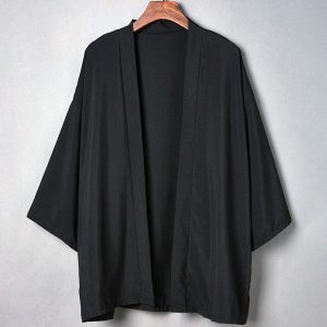 Veste Kimono Noire Homme